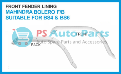 31592.png "FRONT FENDER LINING BOLERO F/B BS-4,BS-6 W/O KIT WHITE"