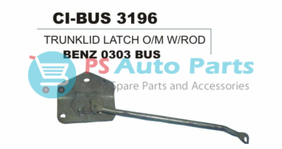 TRUNK LID LATCH WITH ROD BENZ 0303