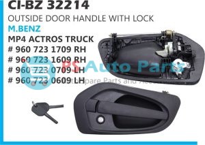 "OUTSIDE DOOR HANDLE W/LOCK M BENZ ACTROS TRUCK MP4,MP5,MP6, "
