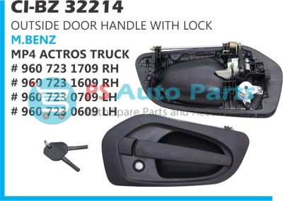 "OUTSIDE DOOR HANDLE W/LOCK M BENZ ACTROS TRUCK MP4,MP5,MP6, "