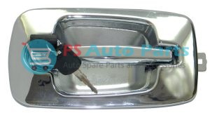 OUTSIDE DOOR HANDLE CHROME WITH LOCK & KEYS WITH COVER NAVISTAR TRUCK
