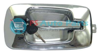 OUTSIDE DOOR HANDLE CHROME WITH LOCK & KEYS WITH COVER NAVISTAR TRUCK