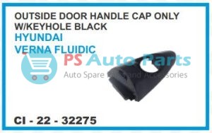 OUTER HANDLE CAP ONLY WITH KEYHOLE (BLACK) HYUNDAI VERNA FLUIDIC