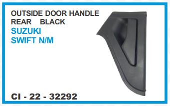 OUTSIDE DOOR HANDLE (BLACK REAR SUZUKI SWIFT N/M