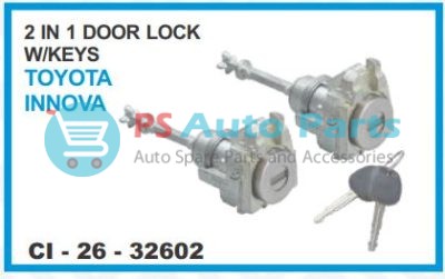 2 IN 1 DOOR LOCK W/KEYS TOYOTA INNOVA