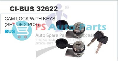 CAM LOCK (SET OF 2 PCS) WITH KEYS BUS