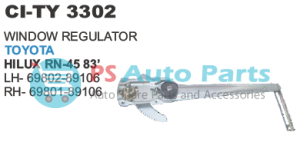 WINDOW REGULATOR TOYOTA HILUX RN 45