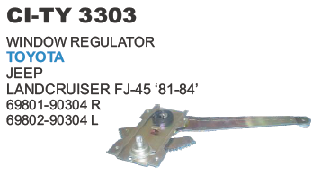 WINDOW REGULATOR TOYOTA LANDCRUISER FJ 45
