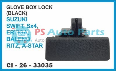 "GLOVE BOX LOCK BLACK SUZUKI, SWIFT,SX4,ERTIGA,RITZ,BALENO,A-STAR"