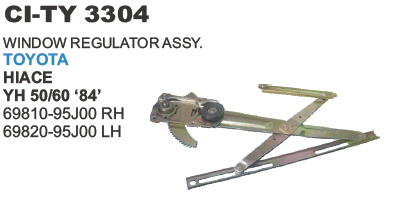 WINDOW REGULATOR ASSY. TY HIACE LH RH (EDILIST)