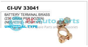 BATTERY TERMINAL BRASS (230 GRAM PER DOZEN) (NEGATIVE - POSITIVE) UNIVERSAL TYPE