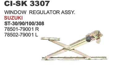 WINDOW REGULATOR ASSY. SUZUKI ST 30/90/100