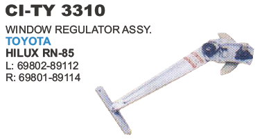 WINDOW REGULATOR TOYOTA HILUX RN85