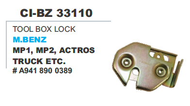 "TOOL BOX LOCK M.BENZ MP1,MP2,ACTROS,TRUCK ETC."