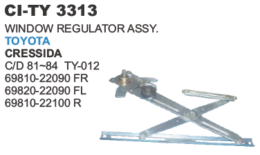 WINDOW REGULATOR ASSY. TOYOTA CRESSIDA