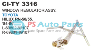 WINDOW REGULATOR ASSY. TOYOTA HILUX RN 50/55