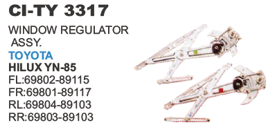 WINDOW REGULATOR HILUX YN 85