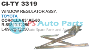 WINDOW REGULATOR COROLLA AE 80