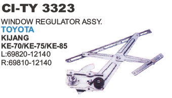 WINDOW REGULATOR TOYOTA KE 70/75/75