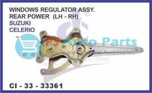 WINDOWS REGULATOR ASSY POWER REAR (LH-RH) SUZUKI CELERIO