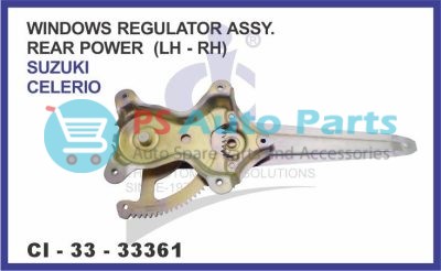WINDOWS REGULATOR ASSY POWER REAR (LH-RH) SUZUKI CELERIO