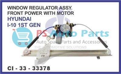 WINDOW REGULATOR ASSY. FRONT POWER WITH MOTOR HYUNDAI I-10 1ST GEN