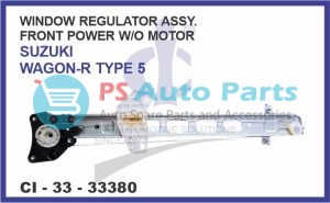 WINDOW REGULATOR ASSY. FRONT POWER W/O MOTOR SUZUKI WAGON-R TYPE 5