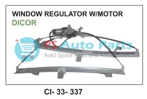 WINDOW REGULATOR ASSY SAFARI DICOR W/MOTOR FRONT (TATAPASSENGER)