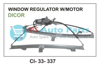 WINDOW REGULATOR ASSY SAFARI DICOR W/MOTOR FRONT (TATAPASSENGER)