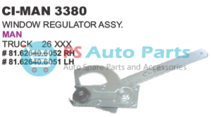 WINDOW REGULATOR ASSY. MAN F2000 TRUCK