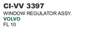 WINDOW REGULATOR ASSY . VOLVO
