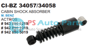 CABIN SHOCK ABSORBER MBENZ ACTROS