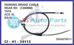 PARKING BRAKE CABLE TATA ACE XL BS4 1200MM REAR RH