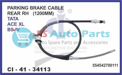 PARKING BRAKE CABLE TATA ACE XL BS4 1200MM REAR RH