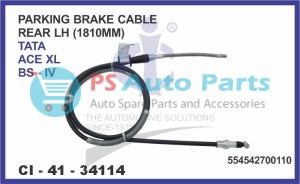 PARKING BRAKE CABLE TATA ACE XL BS4 1810MM REAR LH