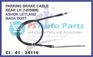 34116.jpeg PARKING BRAKE CABLE ASHOK LEYLAND BADA DOST REAR LH 1495MM