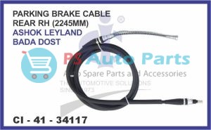 PARKING BRAKE CABLE ASHOK LEYLAND BADA DOST REAR RH 2245MM