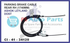 PARKING BRAKE CABLE ASHOK LEYLAND BADA DOST REAR RH 1740MM