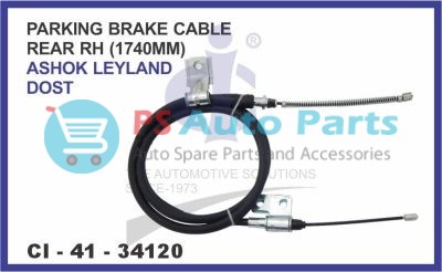 PARKING BRAKE CABLE ASHOK LEYLAND BADA DOST REAR RH 1740MM