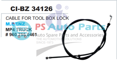 CABLE FOR TOOL BOX LOCK MBENZ MP4 TRUCK