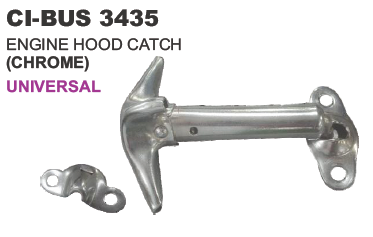 ENGINE HOOD CATCH (CHROME) UNIVERSAL TYPE