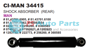 SHOCK ABSORBER (REAR) MAN