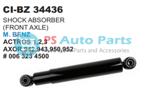 SHOCK ABSORBER (FRONT AXLE) MBENZ ACTROS