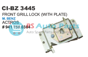 FRONT GRILLL LOCK ACTROS YELLOW