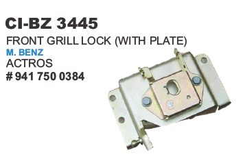 FRONT GRILLL LOCK ACTROS YELLOW