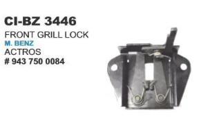 FRONT GRILL LOCK ACTROS BLACK