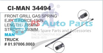 GAS SPRING EJECT FORCE MAN TRUCK