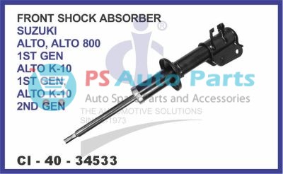 "FRONT SHOCK ABSORBER SUZUKI ALTO, ALTO 800 1ST GEN, ALTO K-10 1ST GEN, ALTO K-10 2ND GEN"