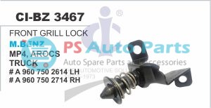 "FRONT GRILL LOCK M BENZ MP4, ACTROS TRUCK"