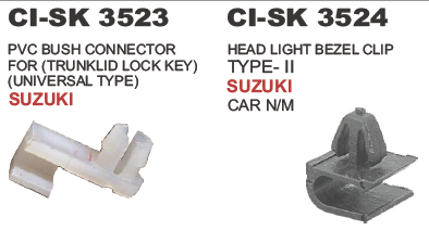 PVC BUSH CONNECTOR FOR TRUNKLID LOCK KEY SUZUK
